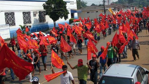 Manifestação nas ruas de Porto Velho