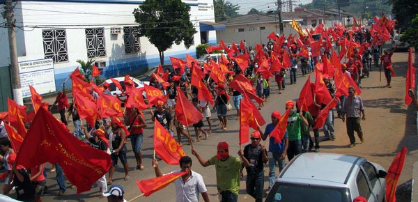 Manifestação nas ruas de Porto Velho