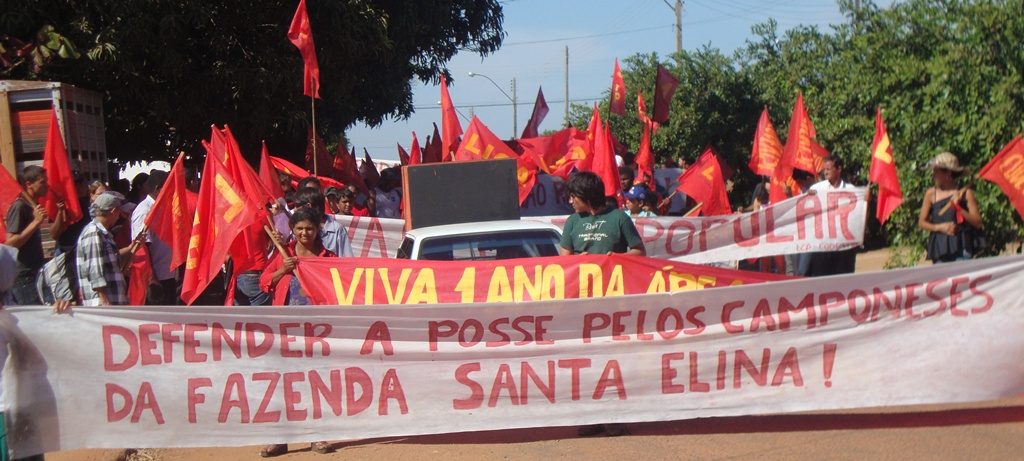 Manifestação em Corumbiara - 9 de agosto de 2011