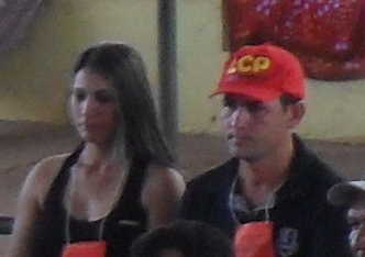 Edilene e Izaque durante 6º congresso da LCP, em Jaru