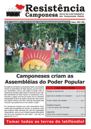 Jornal Resitência Camponesa - edição nº 15
