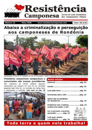 Jornal Resitência Camponesa - edição nº 16