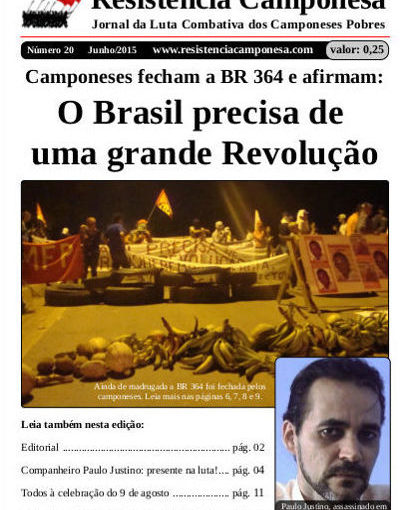 Jornal Resitência Camponesa - edição nº 20