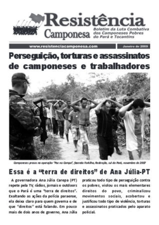 Jornal Resitência Camponesa - edição jan/2009 - PA