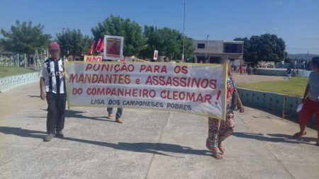 Manifestação cobra punição para os mandantes e assassinos de Cleomar